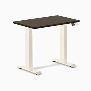 Desky Dual Mini Bamboo Sit Stand Desk - Dark Bamboo / 32 x 20 inches / Wheat Desky Dual Mini Bamboo Sit Stand Desk - Dark Bamboo / 32 x 20 inches / Wheat