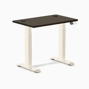 Desky Dual Mini Bamboo Sit Stand Desk - Dark Bamboo / 32 x 20 inches with Grommets / Wheat Desky Dual Mini Bamboo Sit Stand Desk - Dark Bamboo / 32 x 20 inches with Grommets / Wheat