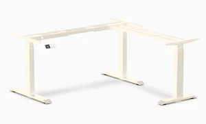 Desky Sit Stand L-Shape Desk Frame - Wheat Desky Sit Stand L-Shape Desk Frame - Wheat