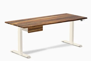 Desky Dual Hardwood Standing Desk With Drawer - Pheasantwood / 72 x 30 inches / Wheat Desky Dual Hardwood Standing Desk With Drawer - Pheasantwood / 72 x 30 inches / Wheat