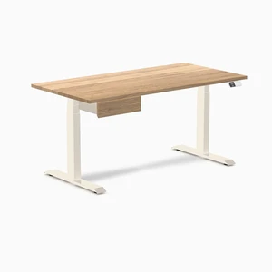 Desky Dual Hardwood Standing Desk With Drawer - White Oak / 60 x 30 inches / Wheat Desky Dual Hardwood Standing Desk With Drawer - White Oak / 60 x 30 inches / Wheat