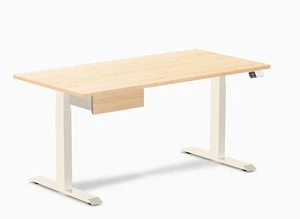 Desky Dual Hardwood Standing Desk With Drawer - Maple / 60 x 30 inches / Wheat Desky Dual Hardwood Standing Desk With Drawer - Maple / 60 x 30 inches / Wheat
