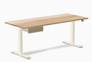 Desky Dual Hardwood Standing Desk With Drawer - White Ash / 72 x 30 inches / Wheat Desky Dual Hardwood Standing Desk With Drawer - White Ash / 72 x 30 inches / Wheat