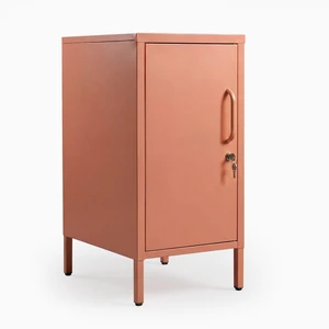 Desky Sidekick Metal Locker Cabinet - Coral / Left Desky Sidekick Metal Locker Cabinet - Coral / Left