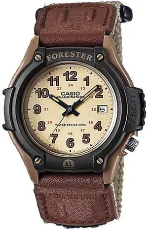 Casio Men's Field Watch with Brown Nylon Band - FT-500WC-5BV Casio Men's Field Watch with Brown Nylon Band - FT-500WC-5BV