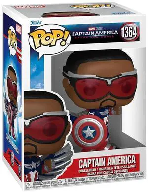Funko POP Marvel Captain America Brave New World Captain America Sam Wilson - 75990 Funko POP Marvel Captain America Brave New World Captain America Sam Wilson - 75990