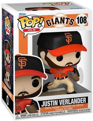 Funko POP MLB Giants Justin Verlander - 83904 Funko POP MLB Giants Justin Verlander - 83904