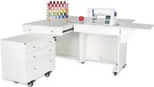 Kangaroo & Joey Sewing Cabinet (Ash White)