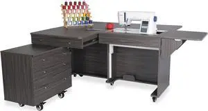 Kangaroo & Joey Sewing Cabinet (Grey)