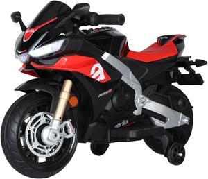 TCARAIWEN 12V Kids Ride on Motorcycle Battery Powered 1-5 Years Old Motorbike Toy w/Bluetooth Music LED Lights Training Wheels