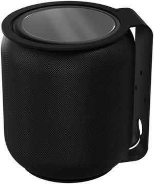 RackSolutions HomeBase Wall Mount for 2nd Generation HomePod  Black, Fully Assembled, Open Design, Includes Hardware