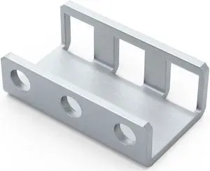 RackSolutions 1U Adapter Bracket, 2 Bends, 1.00 in Depth, Adjustable Rack Installation Depth, Compatible with Square, Threaded, and Round Hole 4-Post Racks