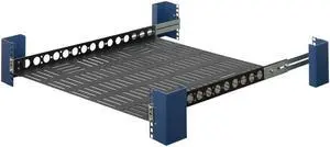 RackSolutions 1U Light Duty Fixed Shelf 24in Depth for 23in EIA Racks  Universal Equipment Mounting Solution
