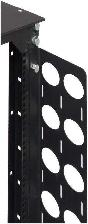 RackSolutions 50U Vertical Cable Bar (5in) for Open Frame Rack Model 111  Cable Management with Passthrough Holes, Tie-Down Points, Compatible with Rack 111 - OEM