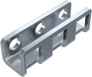 RackSolutions 1U Adapter Bracket, 2 Bends, 0.59 in Depth, Adjustable Rack Installation Depth, Compatible with Square, Threaded, and Round Hole 4-Post Racks