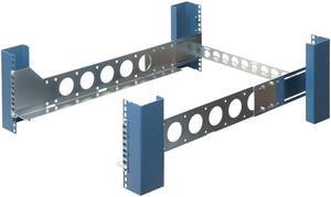 RackSolutions 3U Universal Rail 31in Depth with Wirebar - 200 lbs Capacity, Compatible with Square, Round, Threaded Hole Racks, Dell, HP & Lenovo