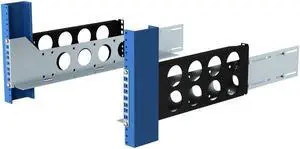 RackSolutions 3U Adjustable 2 Post Rack Rails for Server Mounting, Supports Dell, HP, IBM Servers, Compatible with Standard Racks