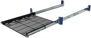 RackSolutions 1U Light Duty Sliding Laptop Shelf 18" Depth  Ideal for Server Racks