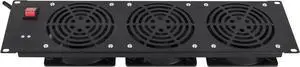 RackSolutions 3U Horizontal Fan Panel  Efficient Rack Cooling Solution with 120mm Fans