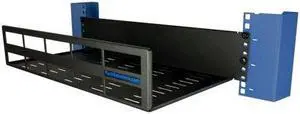 RackSolutions 2U Horizontal Cable Management Tray (9in Deep)  Efficient Cable Routing and Organization