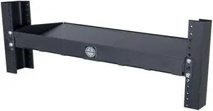 RackSolutions Mini Rack Duo Shelf  2 Mac Mini Capacity, Passive Ventilation, Fits 2Post & 4Post Racks
