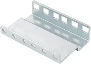 RackSolutions 2U Adapter Bracket, 4 Bends, 2.50 in Depth, Universal Rack Compatibility, No Hardware