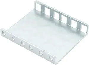 RackSolutions 2U Adapter Bracket, 2 Bends, 2.90 in Depth, Universal Rack Compatibility, No Hardware