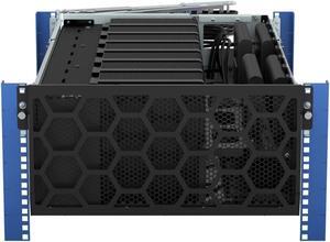 RackSolutions 5U HyperShelf for 7 Dell Precision 3280 Compact Workstations  Rack Mount 7 PCs per Shelf, Integrated Cooling, Cable Management, and High-Density Design