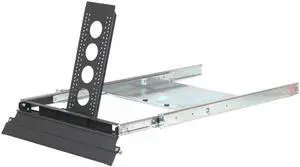 RackSolutions 2U Shallow Sliding Monitor Shelf, Fits 15"-19" VESA LCD Monitors, Adjustable Depth
