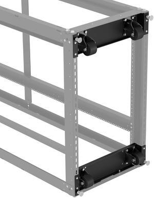 RackSolutions Heavy Duty Caster Kit for 24in (W) 151DC Data Center Rack, 3000 lb Capacity