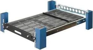 RackSolutions 2U Heavy Duty Sliding Shelf, 28in Depth, 235 lb Capacity, Cable Management Included