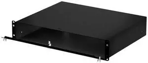 RackSolutions 2U Lockable Rackmount Box with Hinged Door, 14" Depth