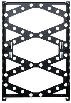 RackSolutions 2U Covered Vertical Wall Mount Rack for Server and Network Equipment, 105 lb Capacity