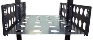 RackSolutions Heavy Duty Relay Rack Shelf Base, 500 lb Capacity, 29-Inch Depth, Solid Steel