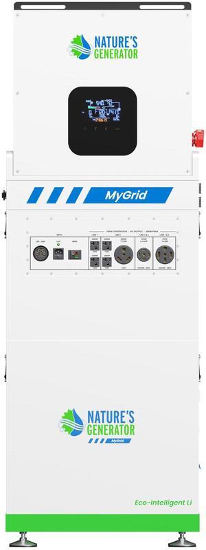 Nature's Generator Lithium 10K Solar Generator for Home with Plug&Play Design