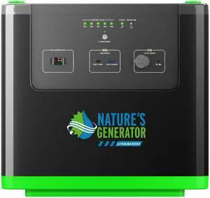 Natures Generato 6000W Solar Generator 3840Wh Lithium Power Pod