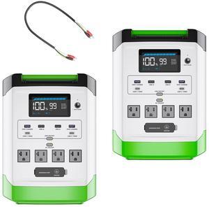 Nature's Generator Lithium 1800 Combo:2 of 1800W Solar & Wind Powered Nature's Generator Lithium+Link Cable