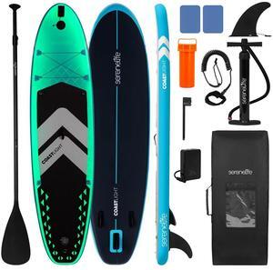 SereneLife Youth/Adult LED Inflatable Stand-Up Paddle-Board SLSUP925LED - 126" x 32" x 6"