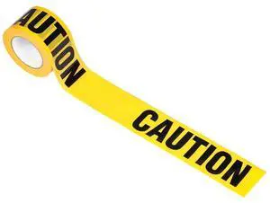 Pyle 2 Pieces Safety Yellow Caution Tape Set - 656 Feet, Black and Yellow, Waterproof and UV-Resistant, Ideal for Construction Zones and Hazardous Areas