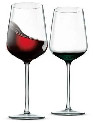 NutriChef Stemmed Wine Glasses Set of 2, 22oz Crystal Clear Red or White Wine Glass, Lead-Free & Dishwasher Safe Glasses for Wine, Drink, Water, Restaurants, And Housewarming Gifts