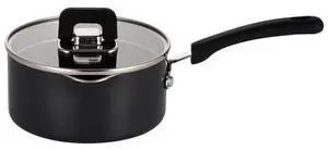 NutriChef Saucepan Pot with Lid-Non-Stick Stylish Kitchen Cookware with Foldable Knob, 3.1 Quart, Works with Model: NCCWSTKBLK (Black), One Size