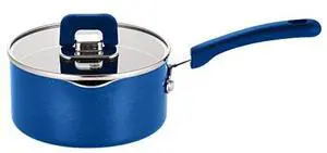 NutriChef Saucepan Pot with Lid-Non-Stick Stylish Kitchen Cookware with Foldable Knob, 1.5 Quart, Works with Model: NCCWSTKBUL (Blue), One Size