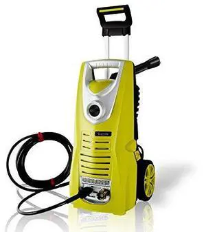 Serenelife Electric Pressure Washer-Powerful Heavy Duty 2000PSI Manual Adjustable High Low Cold Water Sprayer, Rolling Wheels-Power Wash Spray Clean Concrete Driveway Car Home SLPRWAS58
