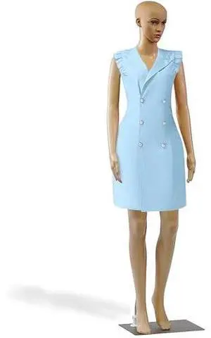 SereneLife 68.9" Tall Full-Body Female Mannequin with Adjustable Head, Flexible Limbs and Detachable Design, Perfect for Clothing Stores, Boutiques, Exhibitions and More