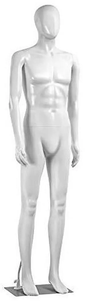 SereneLife 73" Tall Full-Body Male Mannequin With Adjustable Head, Flexible Limbs And Detachable Design, Perfect For Clothing Stores, Boutiques, Exhibitions And More