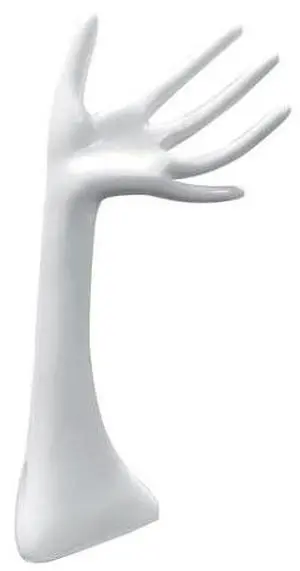 SereneLife Jewelry Hand Display Holder, 11.8-Inch Long Female Mannequin Hand, Perfect for Displaying Rings, Bracelets, Bangles, Watches, or Gloves