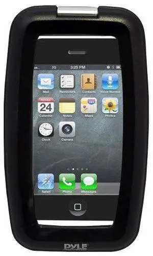 Pyle Universal Waterproof Phone Sport Case - Cell Phone Protective Holder w/ Multi-Touch Control, IPX-7 Standard Protection, Works on iPhone, iPod, Android, Blackberry, MP3 Players PWSIC20 (Black)