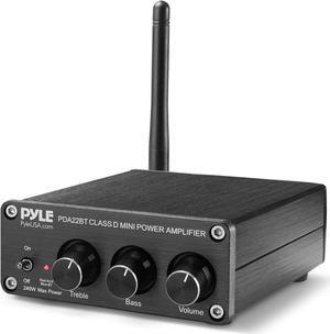 Pyle Desktop Bluetooth Audio Amplifier - Compact Mini Blue Series Stereo Power Amplifier (2 x 100 Watt MAX)