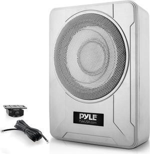 Pyle 600W 8" Slim Active Marine Subwoofer System - Low-Profile, Waterproof, Under-Seat Installation
