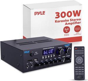 Pyle 300W Wireless BT Home Amplifier - Multi-Channel Audio Receiver with HDMI, USB, FM - PDA99BU